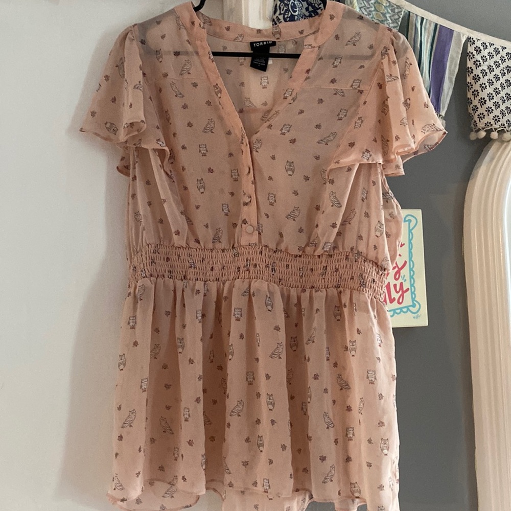 Torrid short sleeved blouse